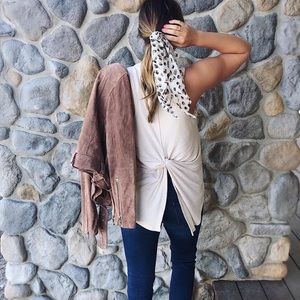 A New Day Tan Ribbed Tank